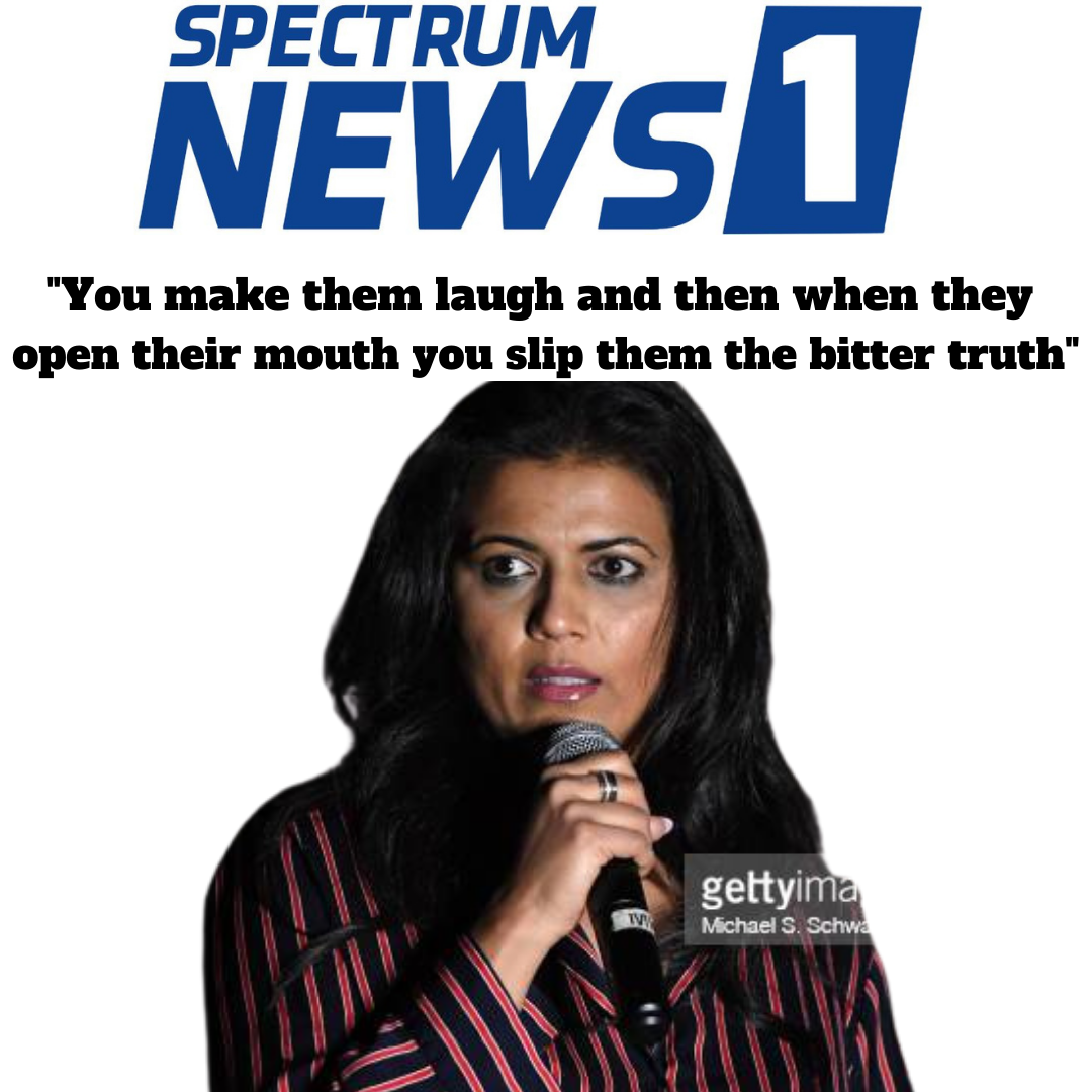 Mona on Spectrum One LA discusses Minority Reportz presents Comedy Benefit for Afghanistan